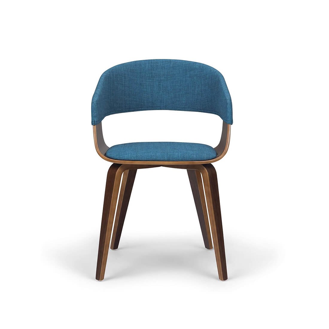 Patio Dining Solid Wood Acacia and Metal Chair - 图片 2