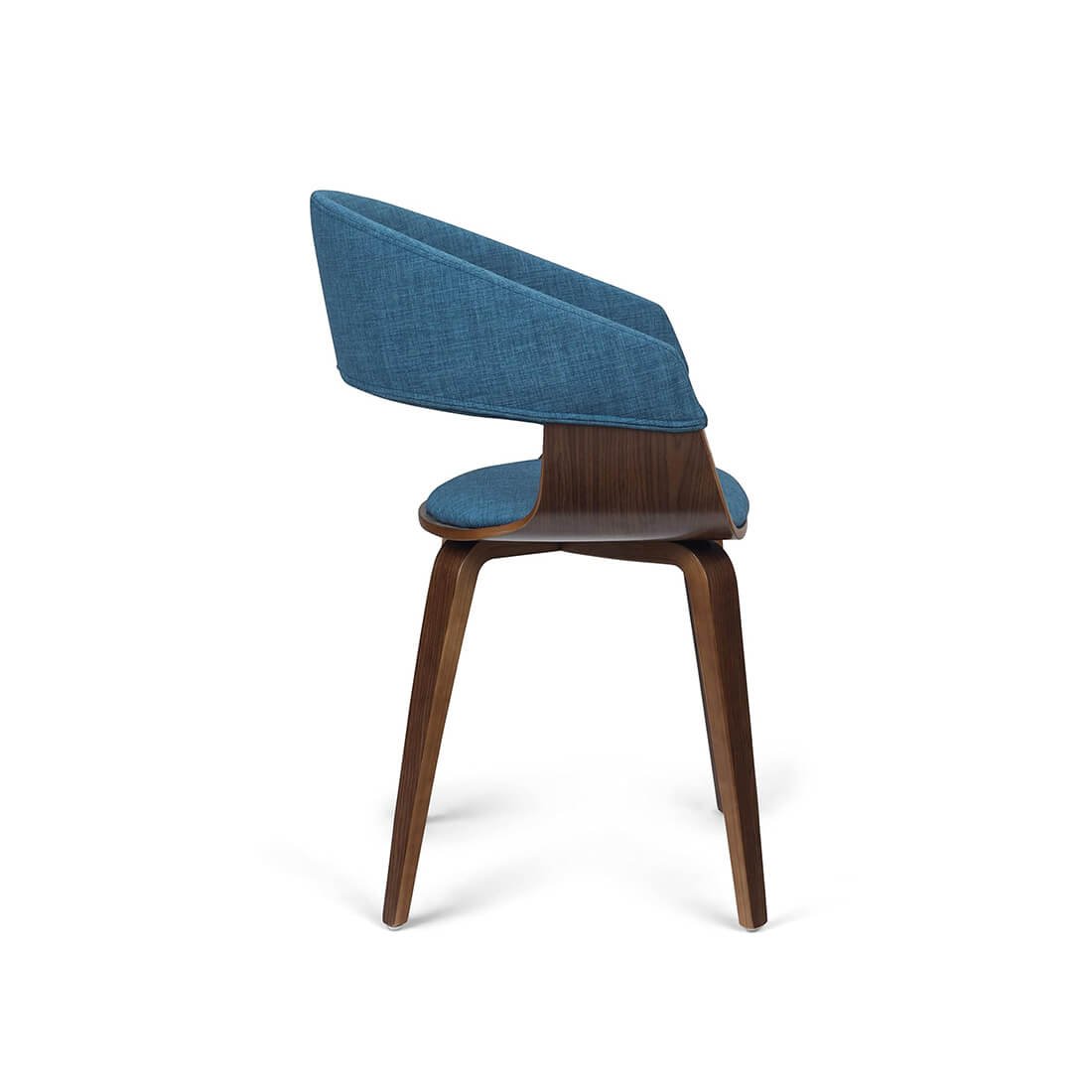 Patio Dining Solid Wood Acacia and Metal Chair - 图片 3