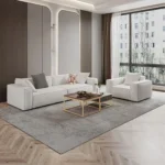 Nordic living room sofa simple modern bean curd reception reception hotel lobby sales office straight sofa